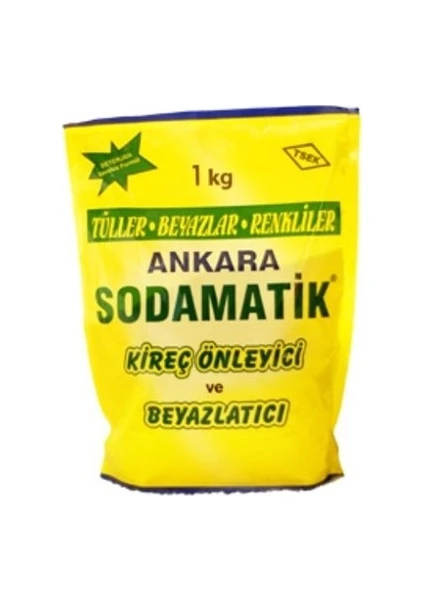 Sodamatik (1 kg x 2) Kireç Önleyici ve Beyazlatıcı (Tüller-Beyazlar-Renkliler)