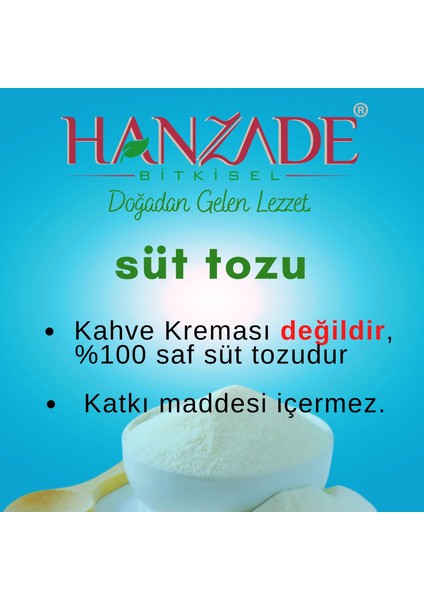 Hanzade Bitkisel Saf Süt Tozu 1 kg