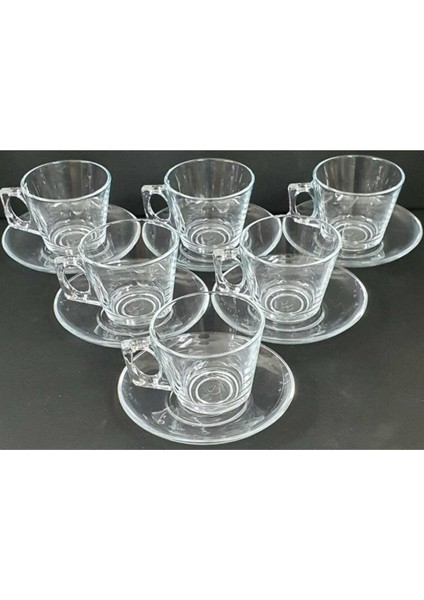 Cam Paşabahçe Vela Çay Nescafe Takımı