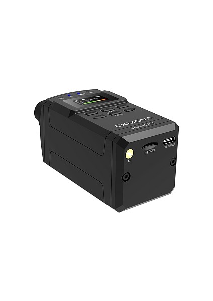 Vocal M V4 Uhf Çift Kanallı 1 Alıcı 2 Vericili Kablosuz Mikrofon Sistemi ve Ses Kaydedici