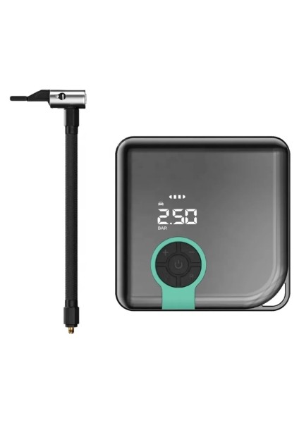 Auhma A5544 Dijital Ekranlı Kompresörlü Hava Pompası | 4000mAh Powerbank | LCD Ekran, LED Işık, Hızlı Şarj Özellikli