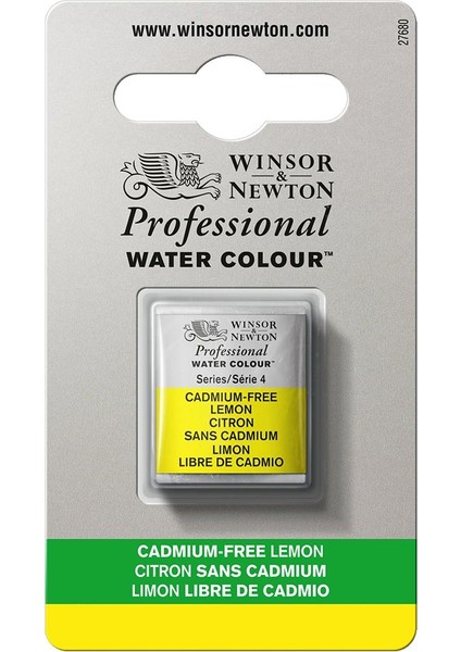 Winsor & Newton Professional Sulu Boya Yarım Tablet Cadmium-Free Lemon 898 S.4