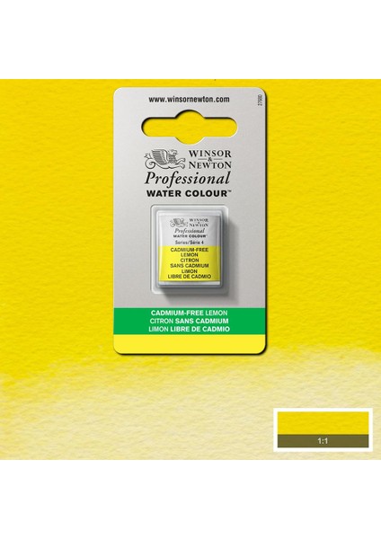 Winsor & Newton Professional Sulu Boya Yarım Tablet Cadmium-Free Lemon 898 S.4