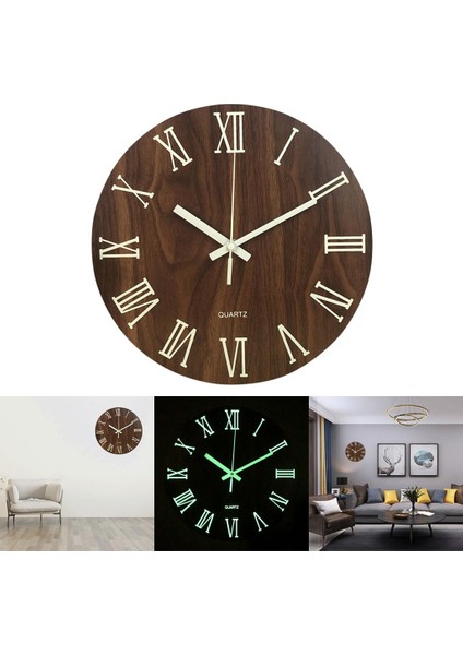2x Orologio Da Parete Luminoso Orologio Notturno Al Quarzo fırsatları