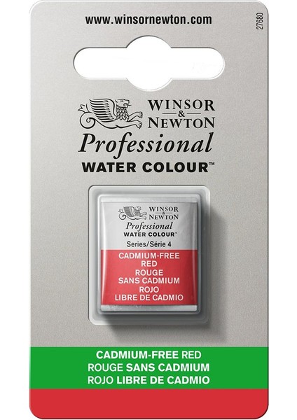 Professional Sulu Boya Yarım Tablet Cadmium-Free Red 901 S.4