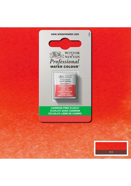 Professional Sulu Boya Yarım Tablet Cadmium-Free Scarlet 903 S.4 modelleri