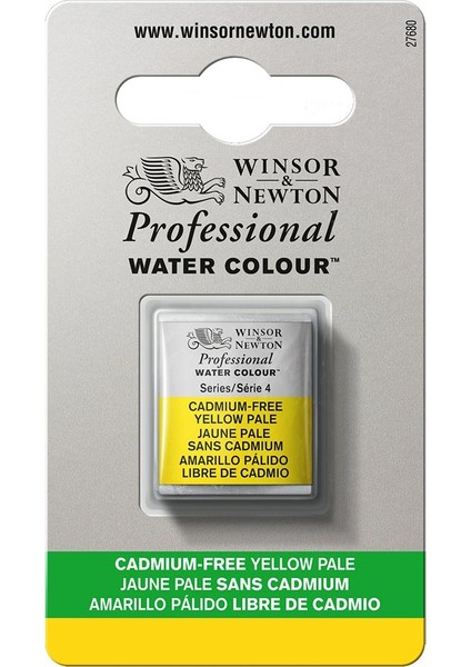 Professional Sulu Boya Yarım Tablet Cadmium-Free Yellow Pale 907 S.4