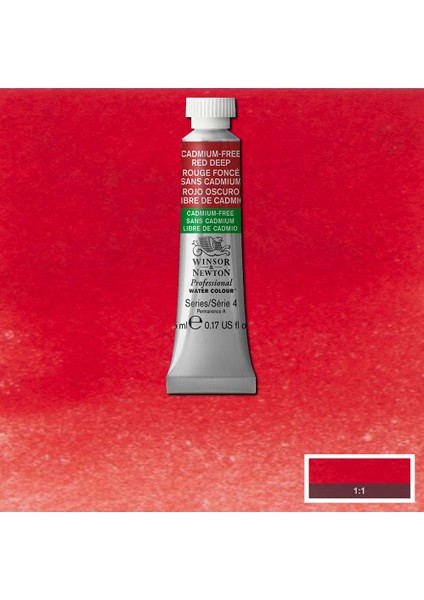 Professional Sulu Boya 5ml Cadmium-Free Red Deep 895 S.4 modelleri