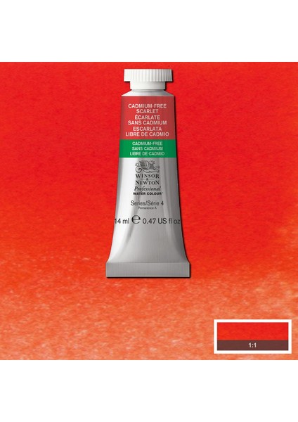 Professional Sulu Boya 14ML Cadmium-Free Scarlet 903 S.4 modelleri