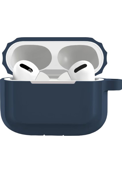 Buff Airpods Pro Rubber Silicone Case Dark Blue indirimleri