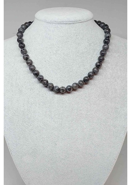 Spekrolit Taşı Kolye 8mm (Klipsli)