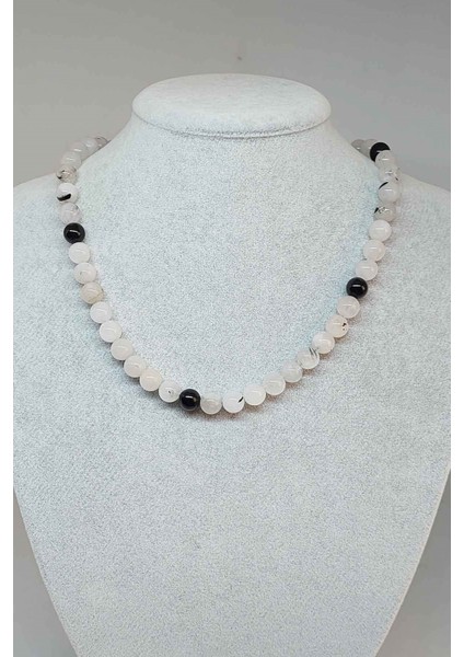 Beril Taşı Kolye 8mm (Klipsli)