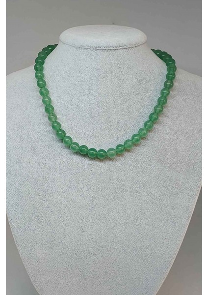 Aventurin Taşı Kolye 8mm (Klipsli)