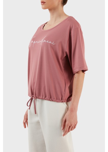 Relaxed Fit Bağlama Detaylı Bisiklet Yaka T Shirt Bayan T Shirt 6LTT29 Tjdfz 1438 fiyatları