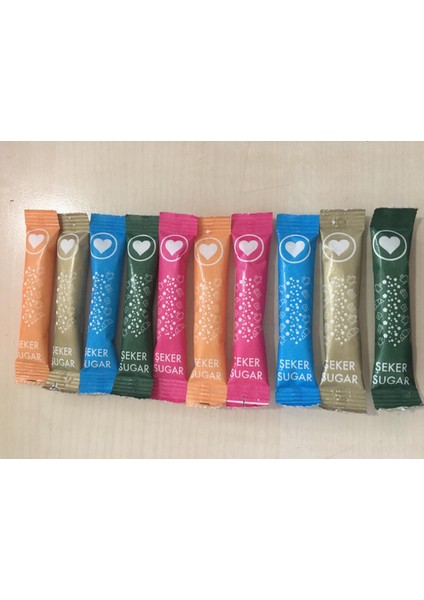 RENKLİ Espak 3 gr. Stick Şeker 2500 Adet