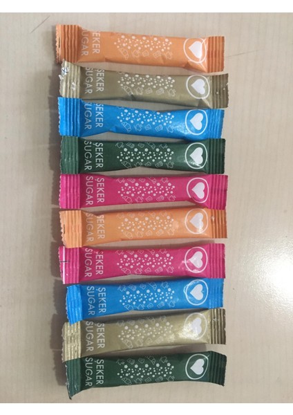 RENKLİ Espak 3 gr. Stick Şeker 2500 Adet
