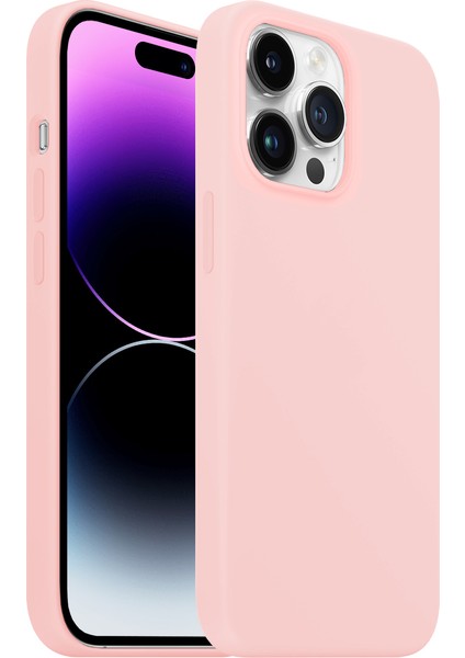 Buff iPhone 14 Pro Max Rubber Fit Kılıf Pink