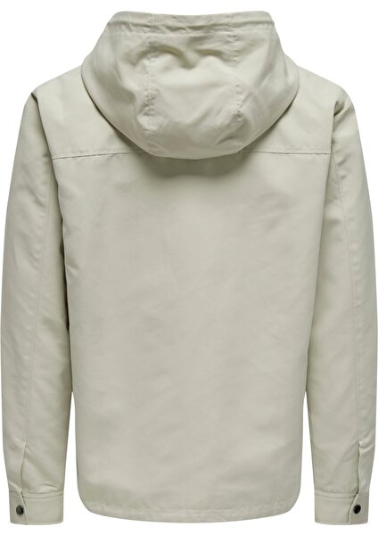 Only & Sons Erkek Ceket Taş 22024156 Kapüşonlu Onsmatt Hood Jacket Otw Vd