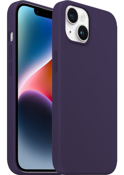 Buff iPhone 14 Rubber Fit Kılıf Purple