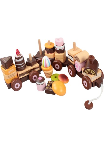 Ahşap Tren Kek Oyuncakları Toddlers Party Için Pretend Oyunu Doğum Günü Hediyesi (Yurt Dışından) fırsatları