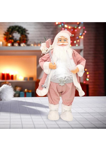 45CM Ayakta Duran Santa Peluş Oyuncaklar Festival Ekran Partisi Için Heykel Süslemeleri (Yurt Dışından) modelleri