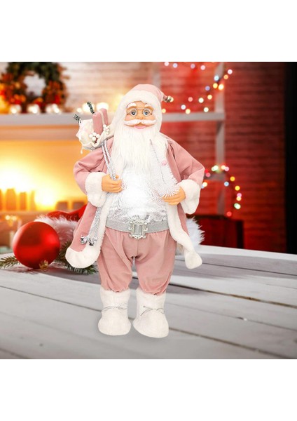 45CM Ayakta Duran Santa Peluş Oyuncaklar Festival Ekran Partisi Için Heykel Süslemeleri (Yurt Dışından) fırsatları