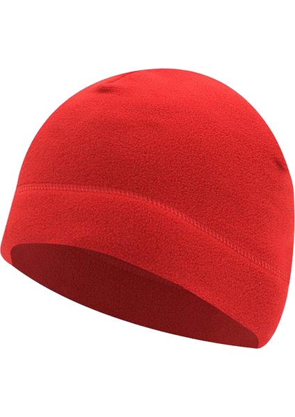 Rüzgar Geçirmez Kafatası Şapkası Erkekler Basketbol Için Hafif Kış Bere Ys-Kırmızı 26CMX22CM (Yurt Dışından)