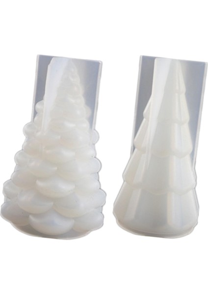 2pcs 3D Silikon Sabun Aracı Noel Ağacı Süs Masası Reçine Çikolata Diy L (Yurt Dışından) fiyatları