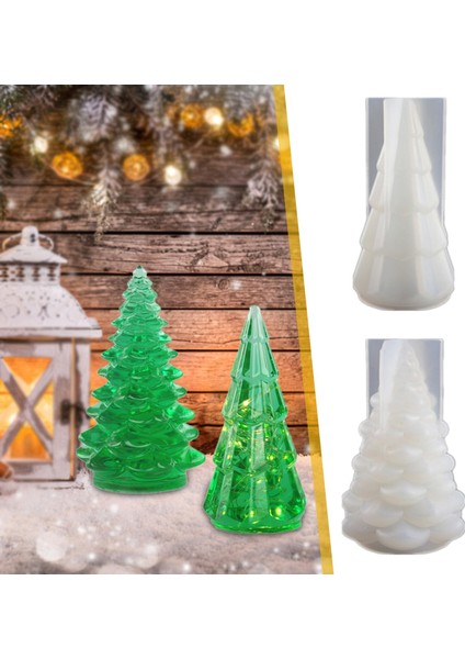 2pcs 3D Silikon Sabun Aracı Noel Ağacı Süs Masası Reçine Çikolata Diy L (Yurt Dışından) indirimleri