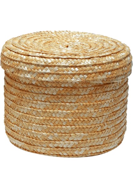 Yuvarlak Depolama Sepetleri Dokunmuş Rattan Çiçek Sepeti L (Yurt Dışından) fırsatları
