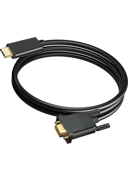 USB 3.1 - VGA Erkek Adaptör Kablosu 1080P Monitör Ekran (Yurt Dışından)