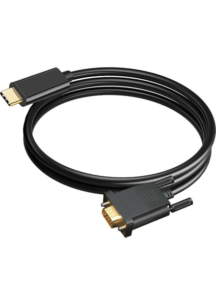 USB 3.1 - VGA Erkek Adaptör Kablosu 1080P Monitör Ekran (Yurt Dışından)