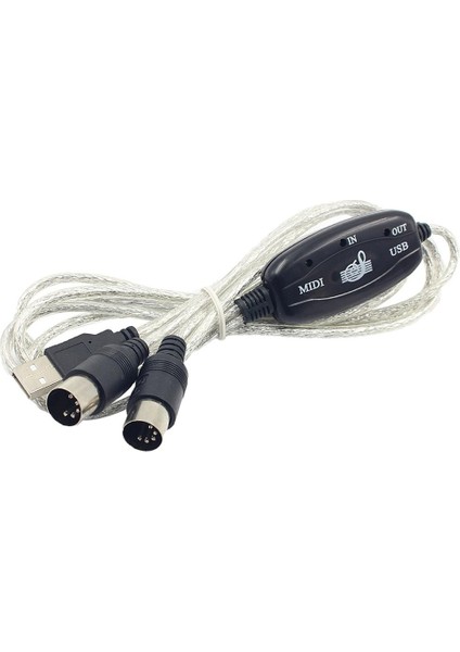2 Pcs USB Mıdı Kablo Dönüştürücü (Yurt Dışından)