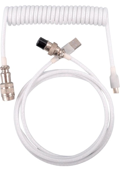 USB Oyun Klavyesi Çift Kollu Çıkarılabilir Beyaz (Yurt Dışından)