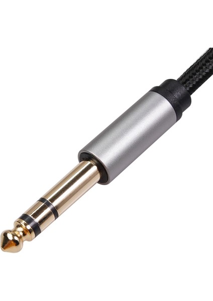 Kulaklık Adaptörü Trs 6.35MM 1/4 "dişi Ila 3.5mm 1/8" Gitar Amplifikatör (Yurt Dışından)