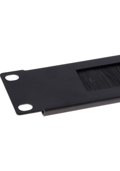 1u 19 "raf Montaj Ağ Fırçası Düzenli Panel Çubuk Yuvası Kablo Kablosu Metal (Yurt Dışından)