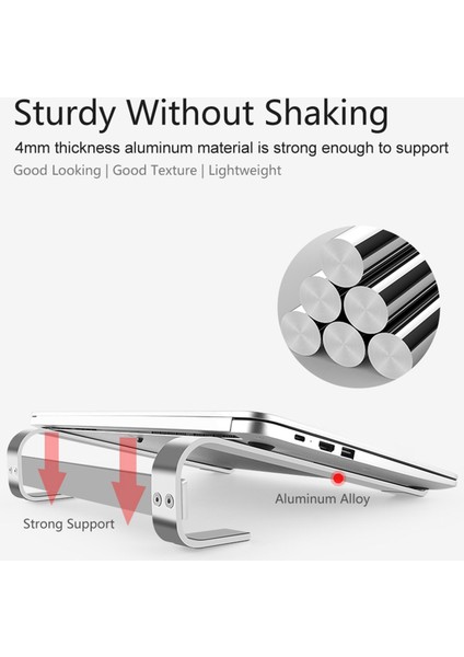 Taşınabilir Dizüstü Bilgisayar Standı Kaymaz Dizüstü Bilgisayar Tutucu " Masa Standı (Yurt Dışından)