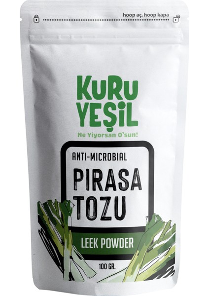 Kuru Yeşil Pırasa Tozu 100 gr