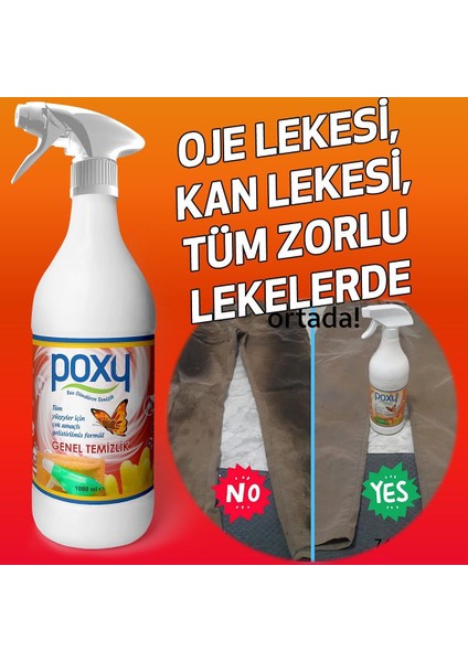 Genel Temizlik 1 Lt 2' Adet Leke Çıkarıcı Pimapen, Halı, Koltuk, Tekstil Vb. Temizliğinde