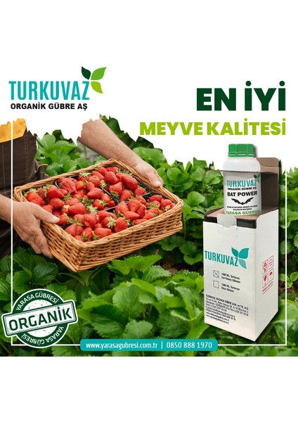 1 Kg. Turkuvaz Organik Mikron Toz Yarasa Gübresi (Katkısız)