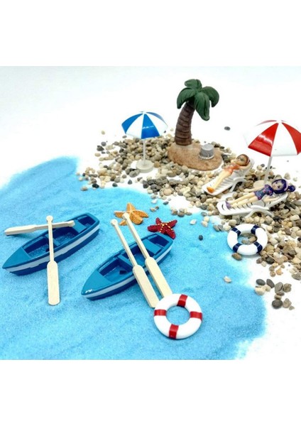 12PCS Mini Güverte Sandalye Plaj Kabuğu Seti Dollhouse Peri Bahçesi Multi (Yurt Dışından) modelleri