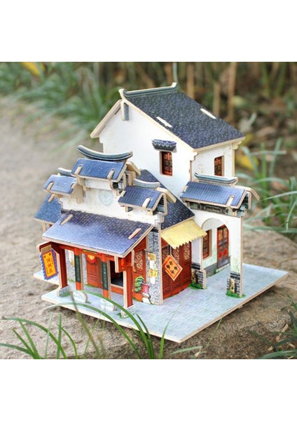 3D Jigsaw Ahşap Minyatür 1/24 Dıy Bebek Modeli - Çin Saten Dükkanı (Yurt Dışından) fiyatları