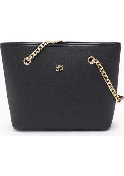 Monogram Baskılı Zincir Askılı Tote Çanta - 0044C270