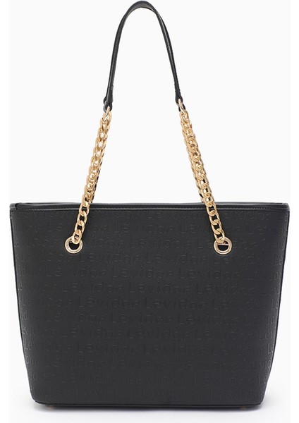 Monogram Baskılı Zincir Askılı Tote Çanta - 0044C270