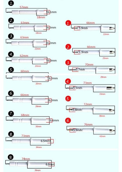 15 Paket Sensör Gaz Sızıntısı Geçirmez Alev Koruması (Yurt Dışından) modelleri