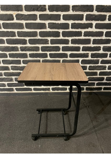 Sehpa Tekerlekli C Koltuk Sehpası Yan Sehpa