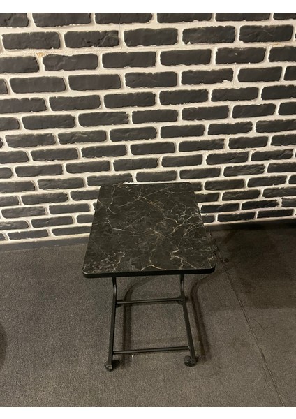 Sehpa Tekerlekli C Koltuk Sehpası Yan Sehpa