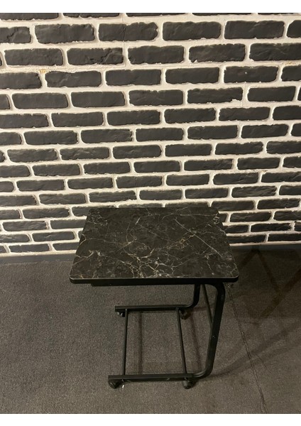 Sehpa Tekerlekli C Koltuk Sehpası Yan Sehpa