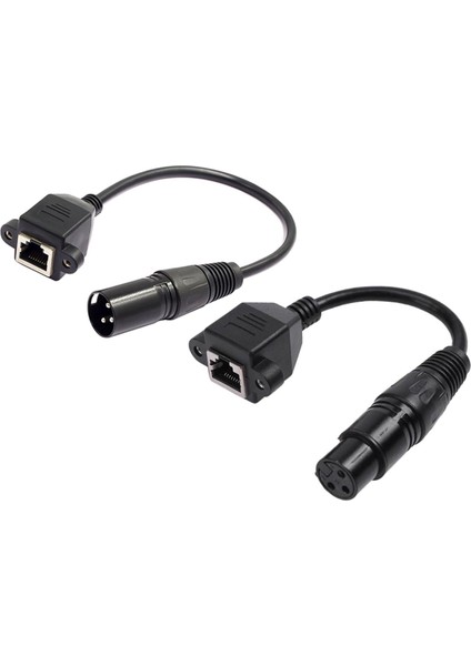 1paır 3 Pın Xlr - Rj 45 Erkek Kadın Adaptör Kabloları Mikser Için (Yurt Dışından)