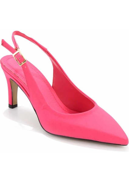 Mat Fuşya Saten Kadın Klasik Topuklu Ayakkabı K01188132638 modelleri